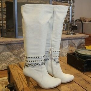 Tall Boots Beige